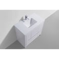 thumbnail image 4 of Kubebath 36″ High Gloss White Modern Bathroom Vanity with White Quartz Counter-Top, 4 of 5