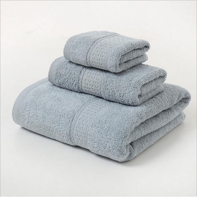 Toalla de baño cuadrada de algodón de color liso, toalla de baño de exportación, toalla de regalo