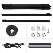 5.8 Feet Roll Pickup Truck Tonneau Cover With Light Fits For Dodge 2009-2017