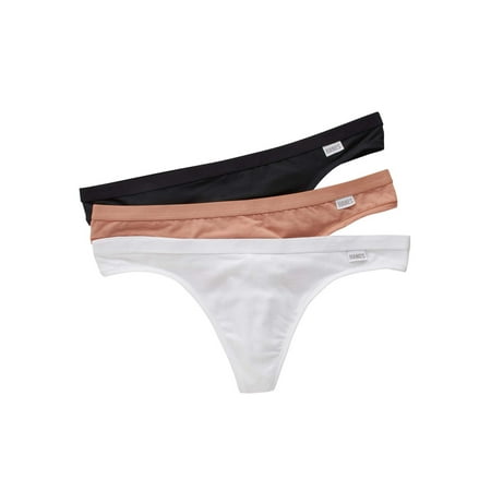 

Hanes Classics Womens Cotton Modal Thong 3 Pack