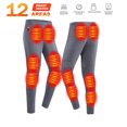 thumbnail image 3 of Ropa interior térmica de invierno para hombre y mujer, chaqueta de moto, ropa interior térmica con calefacción eléctrica por USB, calzoncillos largos de forro polar, 3 of 5