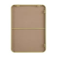 thumbnail image 2 of Elegant Decor Contour Metal Rectangle Mirror 22x30 in Brass, 2 of 11