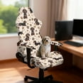 thumbnail image 3 of Xoenoiee Dachshund Paw Heart Pattern Gaming Chair Covers Slipcovers with Armrest Covers, Stretch Game Computer Office Desk Chair Cover Protector, Soft Fabric Rotating Armchair Covers, Without Chair, 3 of 7