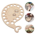 thumbnail image 4 of Toyvian Lightweight Wooden Thread Organizer Plate Brown Embroidery Floss Holder for Cross and Needlework, 4 of 8