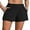 Black, variant on Charmo High Waisted Swim Shorts for Womens with Zipper Pockets Quick Dry Board Shorts Swimsuit Bottoms Built-in Brief
