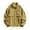 Khaki, variant on Men's Cargo Jacket Streetwear Oversize Lightweight Button Up Coat for Spring Fall Season
