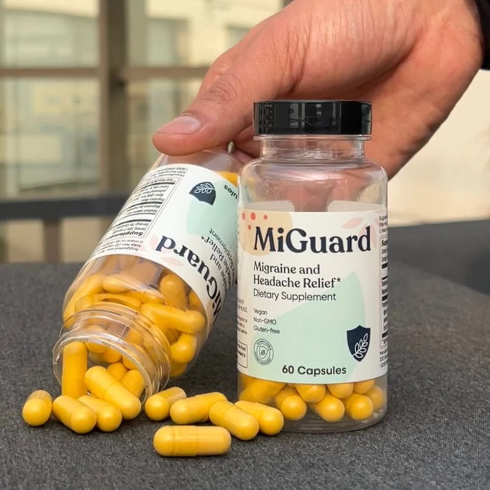 MiGuard (60 Capsules) - Migraine & Headache Relief Supplement