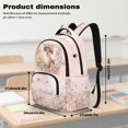 thumbnail image 3 of Kuiaobaty 4 Pcs Backpack and Lunch Box Set for Girls Multi Pockets Daypack with Water Bottle Holder Lightweight Backpack and Pencil Bags Set for School, Giraffe Flower Print, 3 of 7