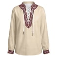 thumbnail image 5 of Weebloom Kids Boys Medieval Renaissance Pirate Shirt Long Sleeve Cosplay Shirt Dress Up Top Role Play Halloween Shirts,Size 3-16 Y, 5 of 6