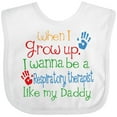 thumbnail image 3 of Inktastic Respiratory Therapist Like Daddy Boys or Girls Baby Bib, 3 of 4