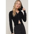 thumbnail image 4 of 2-way zip closure sweater hoodie cardigan, 4 of 5