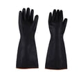 thumbnail image 2 of Black Rubber Acid Alkali Resistant Industry Labor Protective Glove, 2 of 10