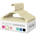 thumbnail image 2 of Bgageg Dry And Wet Plastic Hangers With Notches Anti Slip Plastic Hangers Ultra Thin And Space Saving Storage And Organization And Traceless Drying Hangers, 20Pcs Beige, 2 of 8