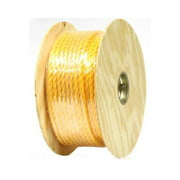 KingCord 300541TV Polypropylene Twisted Rope Reel 1/2" x 300', Yellow