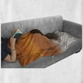 thumbnail image 6 of Balinese Soft Flannel Fleece Throw Blanket, Building Pura Tanah Lot Bali Indonesia Romantic Sunset Exotic Holidays, Cozy Plush for Indoor and Outdoor Use, 60" x 80", Orange Brown, by Ambesonne, 6 of 6