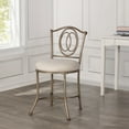 thumbnail image 3 of Ember Interiors Emerson Upholstered Metal Vanity Stool, Golden Bronze, 3 of 7