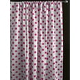 thumbnail image 2 of Cotton Curtain Polka Dots Print 58 Inch Wide / Fuchsia on White, 2 of 2