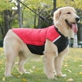 thumbnail image 3 of BadPiggies Waterproof Dog Vest Coat Reflective Windproof Winter Warm Pet Jacket for Small Medium Large Dogs (4XL, Red), 3 of 8