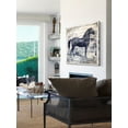 thumbnail image 6 of "Black Horse II" Painting Print on Wrapped Canvas, 6 of 7