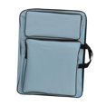 thumbnail image 4 of Art Portfolio Case Artists Backpack with Pockets, Handle Storage Organizer Kids Light Blue, 4 of 9