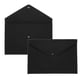 thumbnail image 1 of 2 Pcs Carpetas de Fieltro, Carpeta de Sobre A4 Bolsa de Almacenamiento de Documentos con Cierre de Botón (Negro), 1 of 7