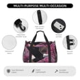 thumbnail image 4 of Fotbe Flower Bald Eagle Bolsa de Viaje con Estampado, Bolsa de Fin de Semana para Mujer con Compartimento para Zapatos, Bolsa de Gimnasio con Bolsillo Húmedo, 4 of 7