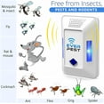 Ultrasonic Pest Repeller Electronic Pest Control Plug In Mosquito Repellent, Roach Bombs