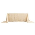thumbnail image 5 of BalsaCircle 90" x 156" Beige Gold Metallic Geometric Design Polyester Rectangle Tablecloth, 5 of 8