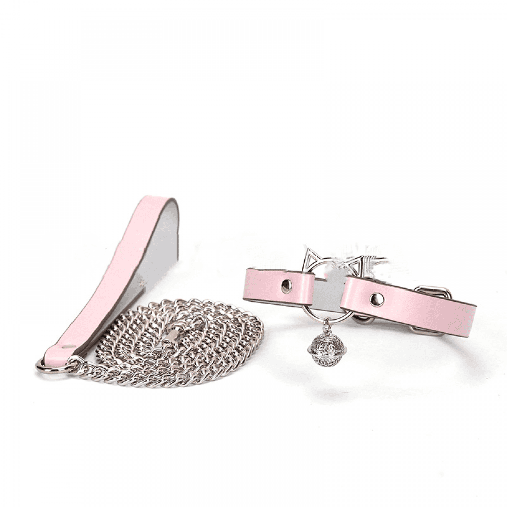 Human Collar And Leash Collar And Leash Set Female Sex Collar Bell Collar Obedience Collar Couple Role Play Cherry Blossom Pink Walmart