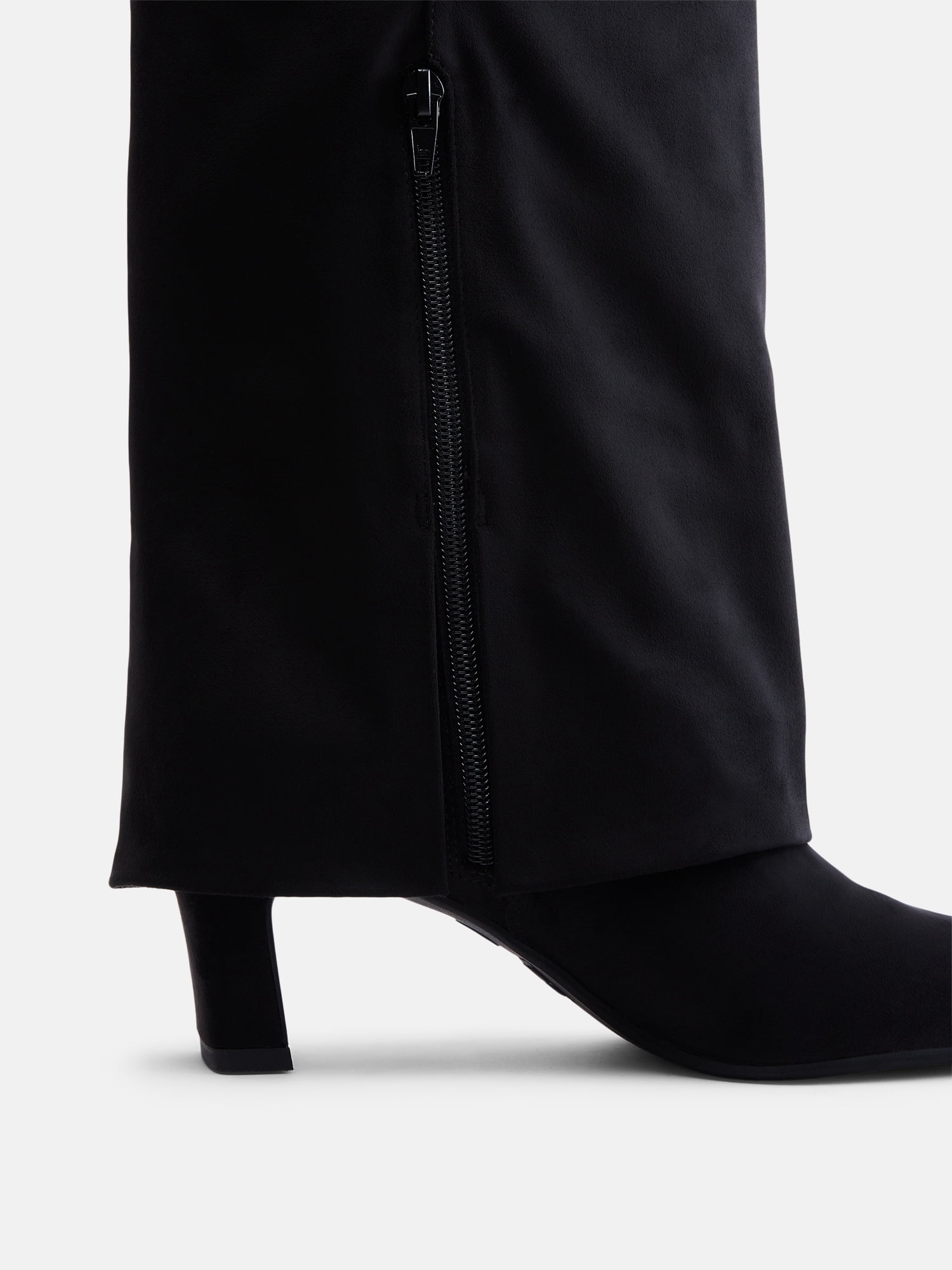 Madden NYC Women's Fold Over Faux Suede Buckle Boots