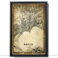 thumbnail image 2 of Naples Vintage Map Prints Canvas, Italy Map Art Canvas, Canvas, Naples Map City style Watercolor art Canvas, 2 of 6