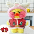 thumbnail image 3 of 12-Inch Plush Duck Sweater Set, Fashion Doll Clothes Accessories for Stuffed Animals, DIY Outfits for 12-Inch Plushies, Stylish Knitted Mini Apparel D#190 Multicolor, 3 of 3