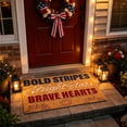 thumbnail image 4 of Honmine 250th Anniversary of Independence Imitation Coir Doormat, Entryway Floor Mat, Patriotic Scraper Mat for Front Door, Porch, Patio, 4 of 6