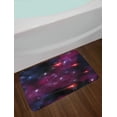 thumbnail image 2 of Space Bath Mat, Four Comet on the Sky Stardust Meteor Shower Magical Wish Halo Scenery, Non-Slip Plush Mat Bathroom Kitchen Laundry Room Decor, 29.5 X 17.5 Inches, Magenta Blue, Ambesonne, 2 of 2