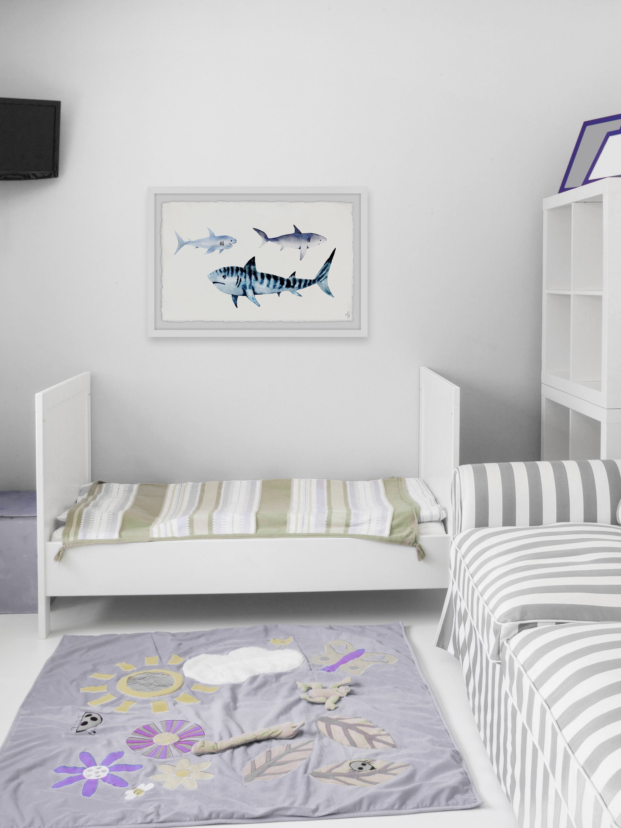 Marmont Hill The Sharks II Framed Wall Art