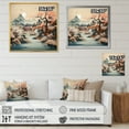 thumbnail image 4 of Designart "Silk Road China Art painting II" Chinese Floater Framed Wall Decor, 4 of 7