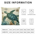 thumbnail image 5 of WERPE  Sea Turtles Throw Pillow Covers Decorative Square Cushion Case Soft Cozy Modern Pillowcase for Couch Sofa Bed Living Room Home Decor White, 5 of 5