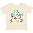 thumbnail image 3 of Inktastic My Granddad Loves Me Boys or Girls Baby T-Shirt, 3 of 5