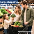 thumbnail image 2 of SUSWIM  Set of 12 Reusable Grocery Bags Heavy Duty Shopping Bags Large Grocery Totes, 2 of 6