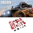 thumbnail image 3 of RC Car Accessories Metal Swing Arm Steering Cup Upgrade Set for Go 1/14 14209 14210 H14BM RC Car(Red), 3 of 5