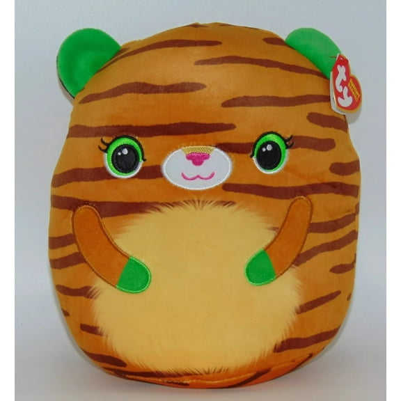 TY Squish-A-Boos Plush - TIGGY the Tiger (Small Size - 8 inch)