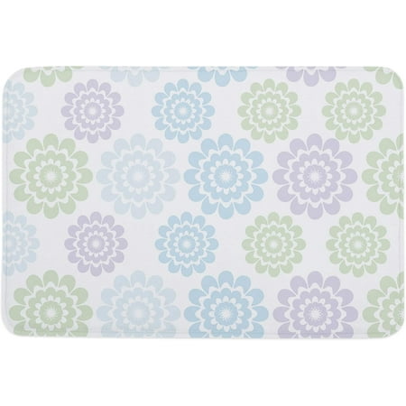 

Dahlia Door Mat Anti-Skid Welcome Mat Absorbent Floor Mat Front Doormat for Kitchen Bathroom Entryway Patio High Traffic Areas Colorful Botanical Flowers Simple Style 20x32 Inch