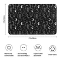 thumbnail image 3 of Black White Gothic Dreamcatcher Moon Star Pattern Bathroom Rugs Mat,Non Slip Microfiber Bathroom Rug,Rubber Backing,Soft Bathroom Mats for Bathroom Floor,Tub and Shower,17x27in(43x68cm), 3 of 5