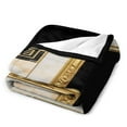 thumbnail image 3 of Black Gold Marble Blanket Soft Throw Warm Lightweight Plush Blanket for Couch Bed Sofa, 3 of 6