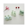 thumbnail image 4 of Topumt 3pair Newborn Baby Girl Toddler Lace Frilly Bow Ankle Anti Slip Socks 0-3T, 4 of 4