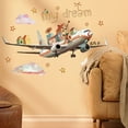 thumbnail image 2 of Pegatinas de pared Advancent avión de dibujos animados HA075036-02, 2 of 6