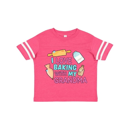 

Inktastic I Love Baking with My Grandma Gift Toddler Toddler Girl T-Shirt