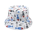 thumbnail image 2 of MIASHUI Boys Bucket Hats Baby Girls Summer Sun Hat Cute Print Caps,Multicolor,One Size, 2 of 2