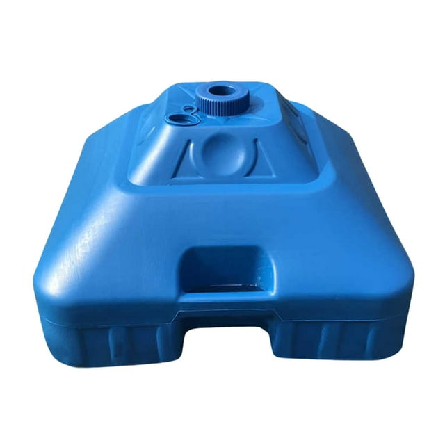 Base de Support de Parasol Remplissable Base de Parasol de Patio Support de Poteau pour Pelouse Terrasse Bleu