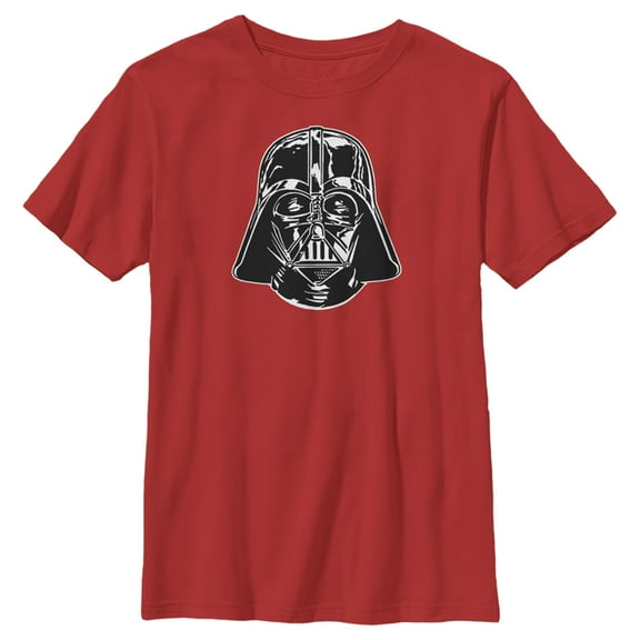 Boy's Star Wars: A New Hope Darth Vader Large Icon  Graphic Tee Red Small